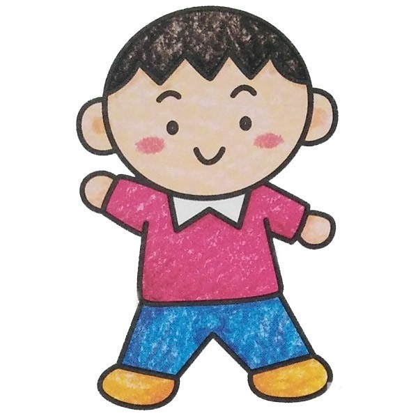 简单好学的小男孩简笔画