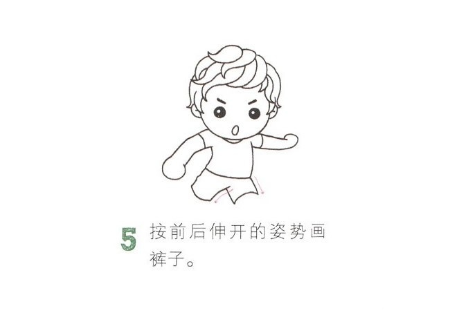 儿童简笔画足球运动员