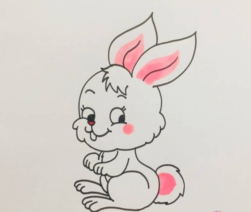 超级可爱的小兔子简笔画