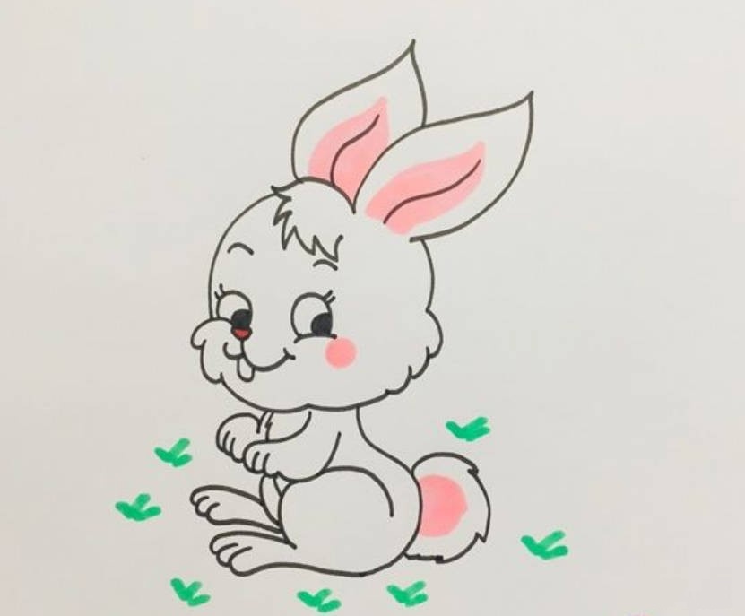 超级可爱的小兔子简笔画