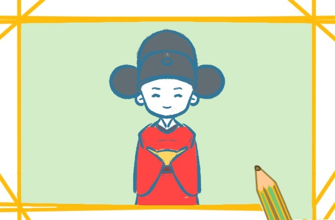 古代状元郎简笔画