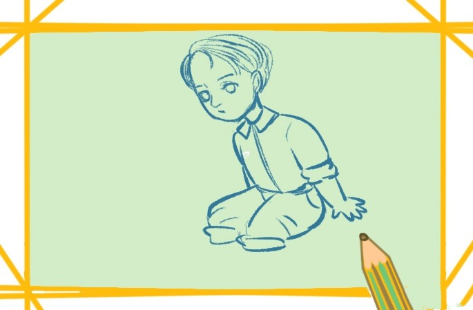 小男孩简笔画