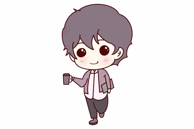 优雅小男孩简笔画