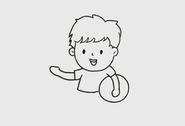 小男孩简笔画
