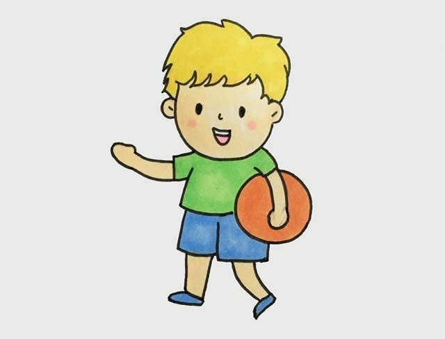 小男孩简笔画