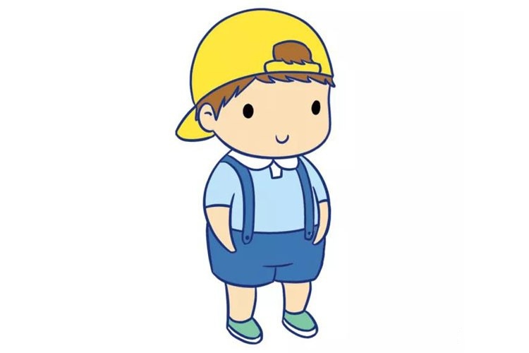 小男孩简笔画图片1