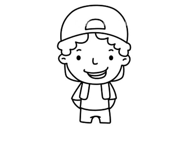 小男孩怎么画
