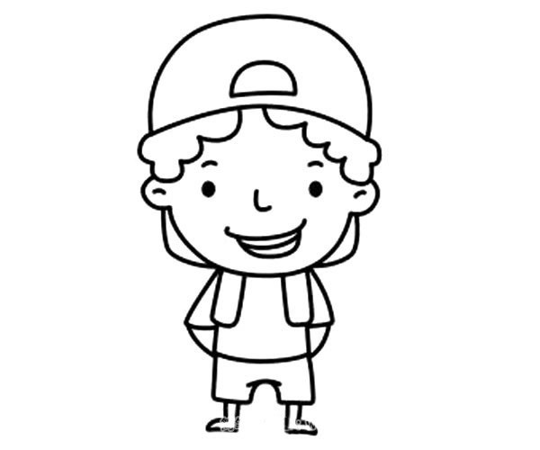 小男孩怎么画