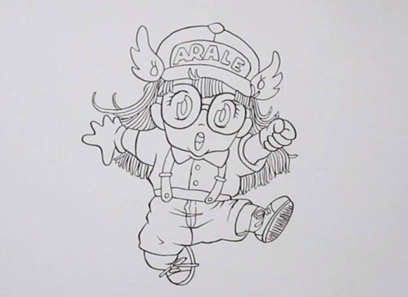 阿拉蕾最简单的简笔画画法