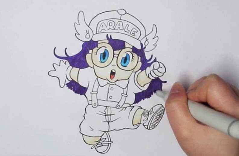 阿拉蕾最简单的简笔画画法