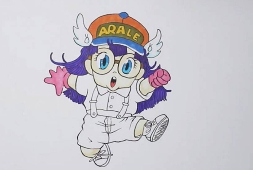 阿拉蕾最简单的简笔画画法