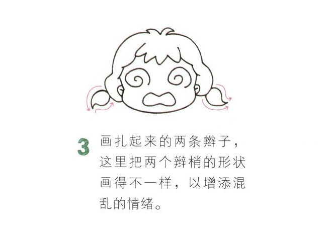 可爱系女孩简笔画