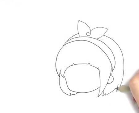 小女孩的简笔画教程