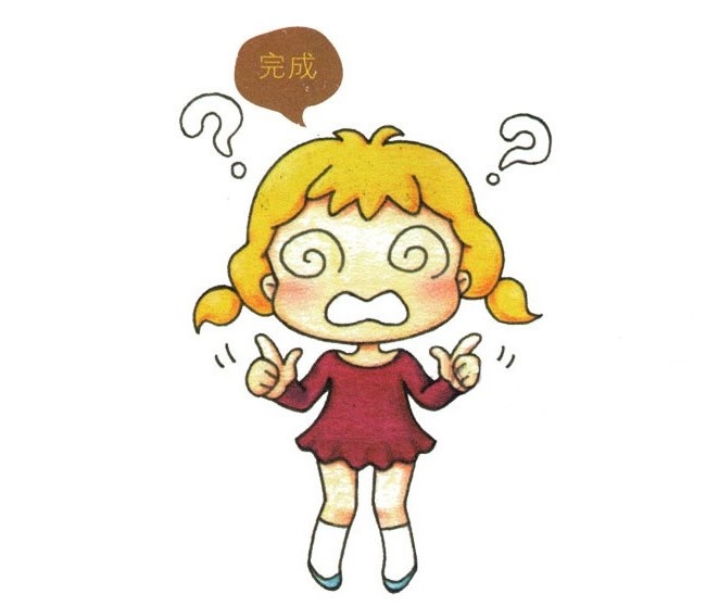 可爱系女孩简笔画