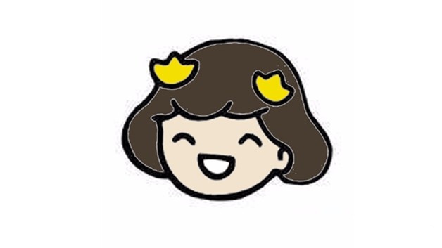 小女孩的简笔画