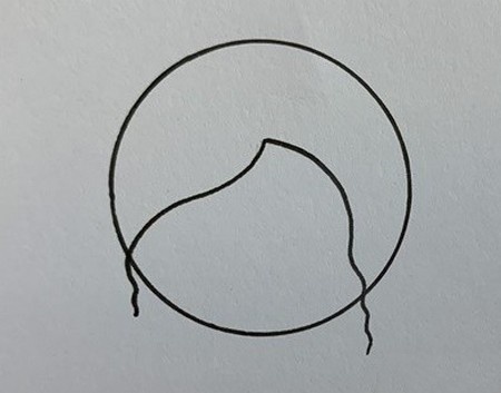 唱歌的女孩彩色简笔画