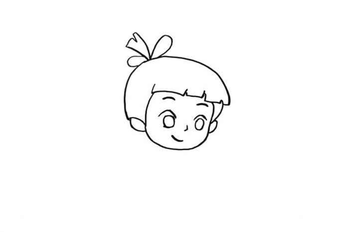 五一劳动节择菜的小女孩简笔画怎么画