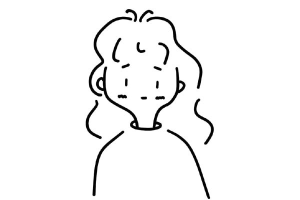简笔画美女小头像图片2