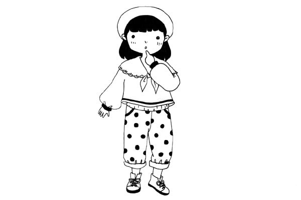 超可爱的小仙女人物简笔画