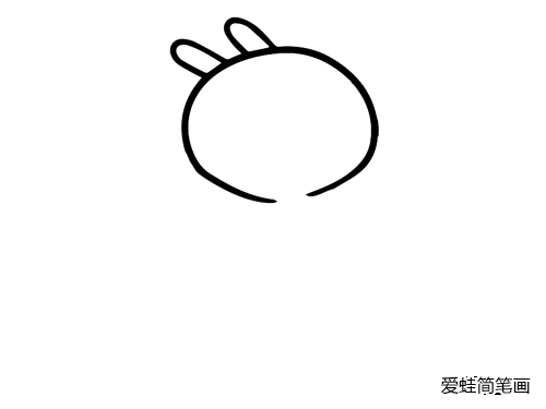 活蹦乱跳的兔斯基简笔画