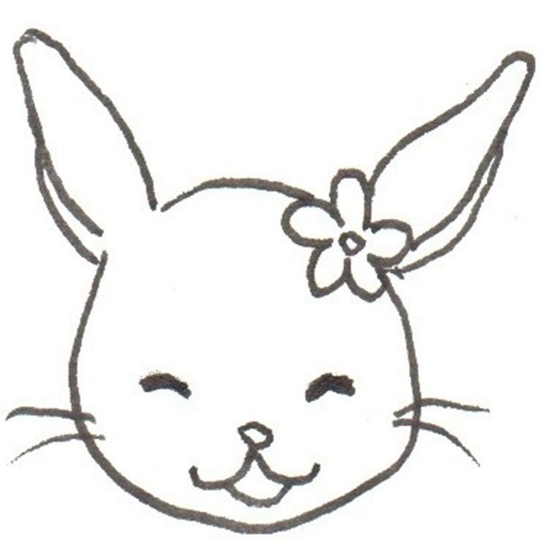 小白兔的简笔画
