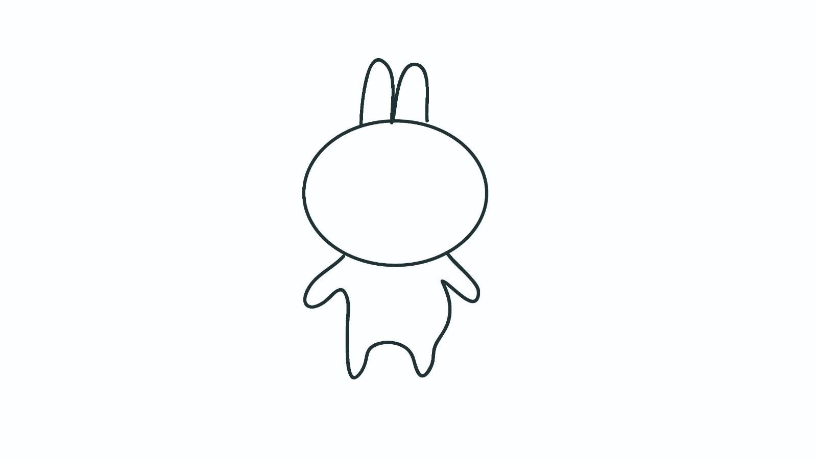 用字母画小动物简笔画