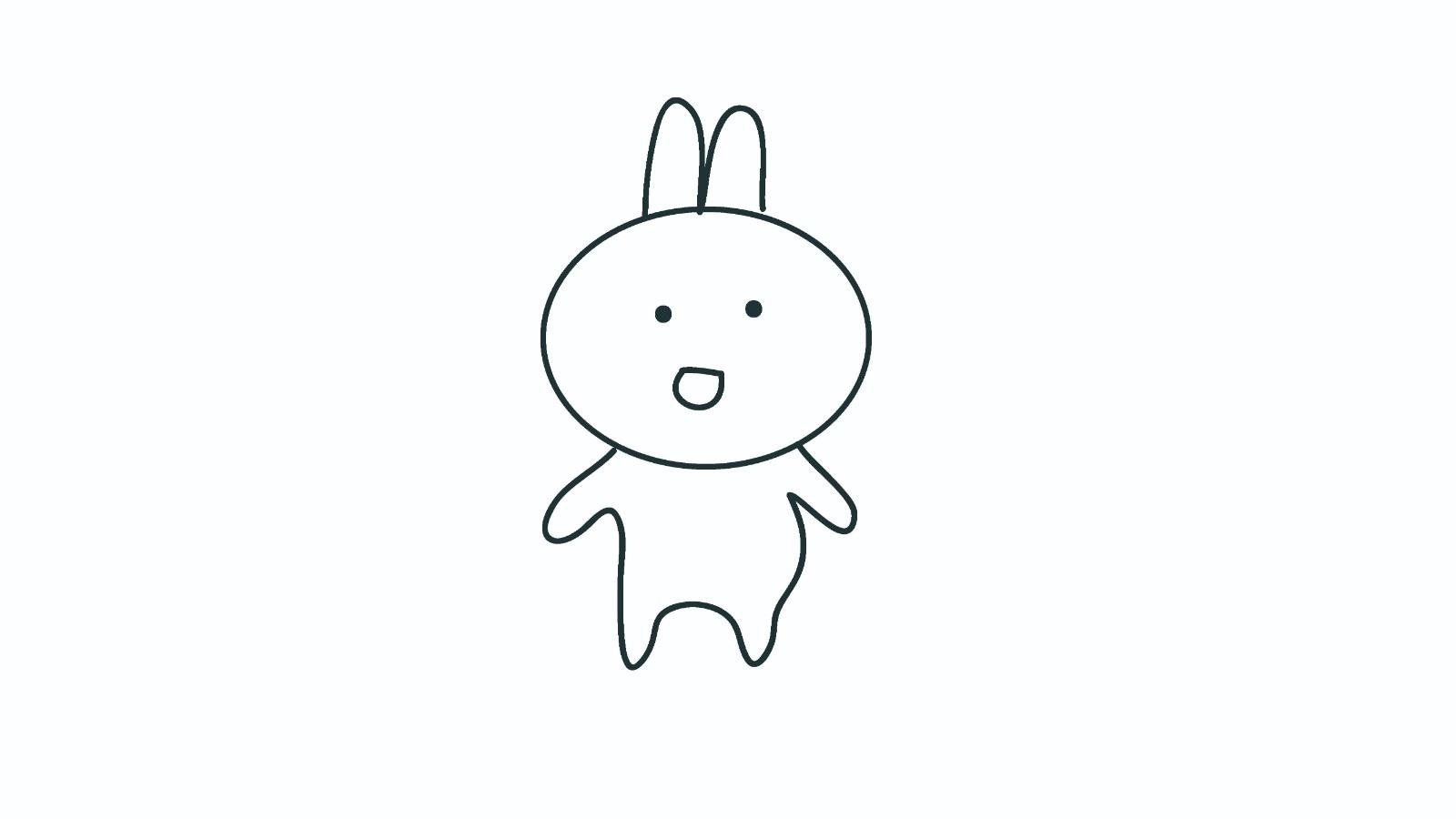 用字母画小动物简笔画