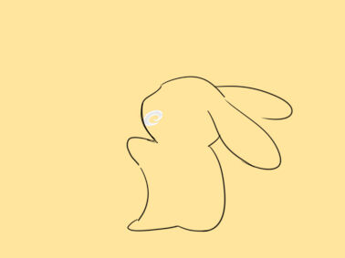 卡通兔子简笔画