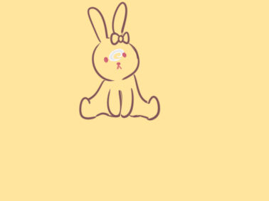 小白兔简笔画