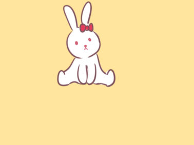 小白兔简笔画