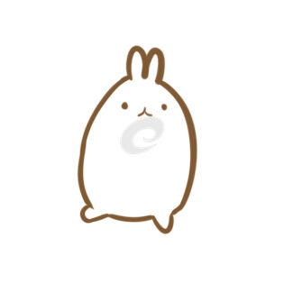 卡通兔子简笔画