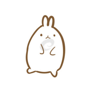 卡通兔子简笔画