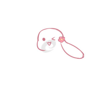 超萌的兔子简笔画