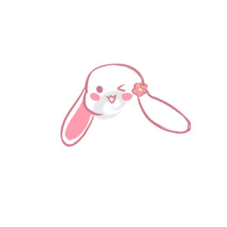 超萌的兔子简笔画
