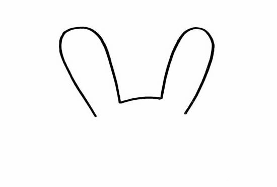 卡通小兔子简笔画
