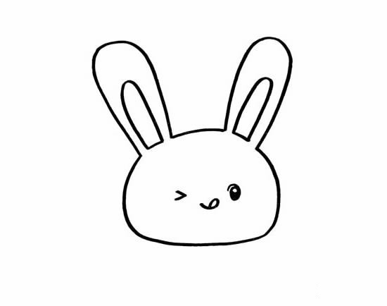 卡通小兔子简笔画