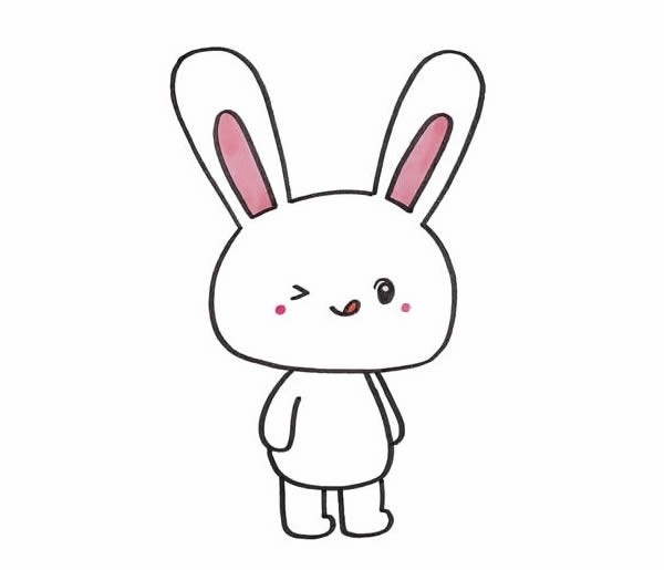 卡通小兔子简笔画