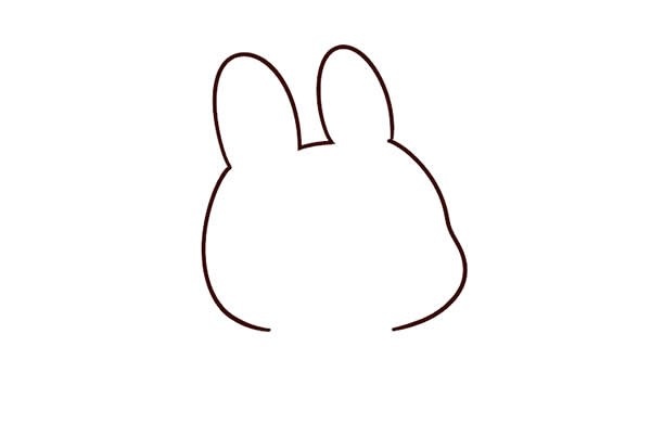 抱着胡萝卜的小兔子简笔画