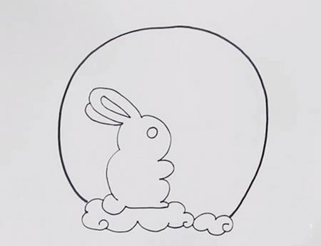 玉兔简笔画