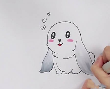 垂耳兔怎么画简笔画