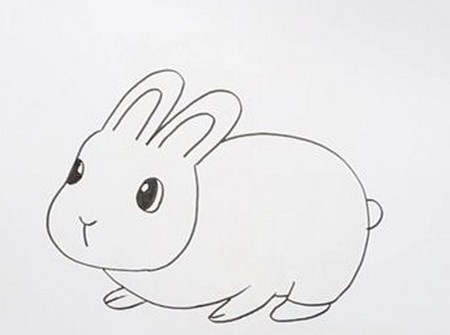 用3画兔子简笔画
