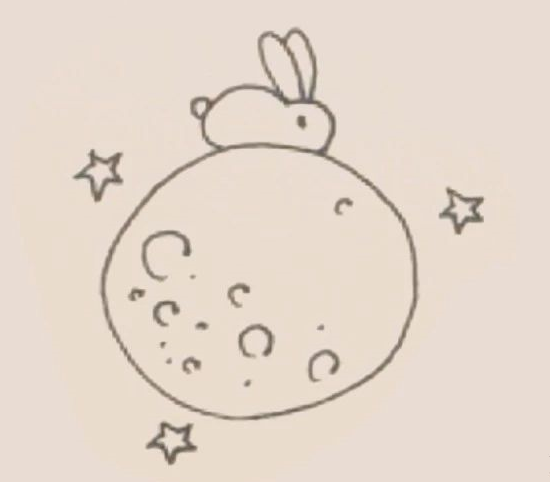 月兔简笔画