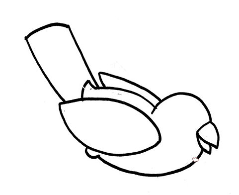 鸟简笔画领红包