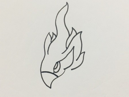 朱雀简笔画