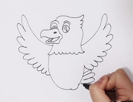 老鹰简笔画