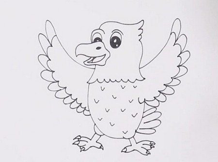 老鹰简笔画