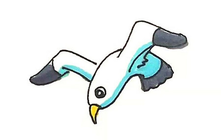 海鸥简笔画
