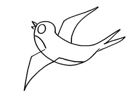 燕子简笔画