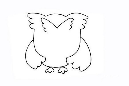 猫头鹰简笔画