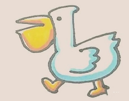 鹈鹕简笔画